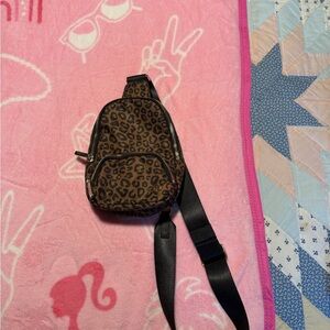 Leopard Print Mini Backpack